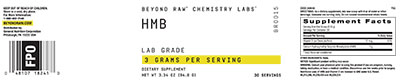 Beyond Raw® Chemistry Labs™ HMB