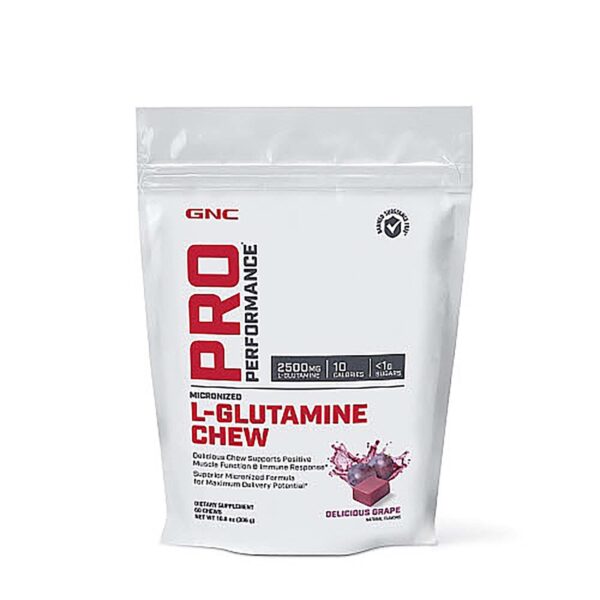 GNC Pro Performance® L-Glutamine Chew - Delicious Grape