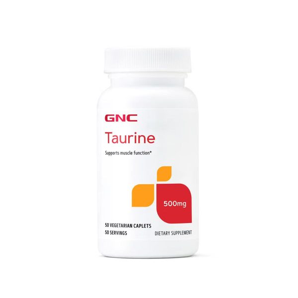 مکمل تائورین | GNC Taurine 500 MG - 50 Caplets