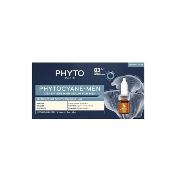 سرم موی متراکم کننده فیتوسیان برای ریزش موی پیشرونده مردانه | PHYTOCYANE Densifying Treatment for Progressive Hair Thinning – Men