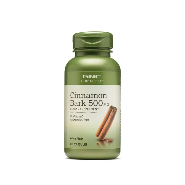 کپسول پوست دارچین ۵۰۰mg جی ان سی | Cinnamon Bark 500 mg