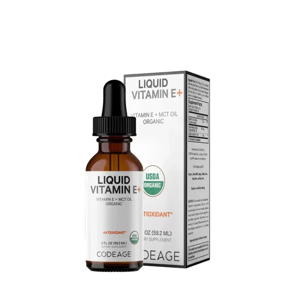 ویتامین E مایع و روغن ام سی تی کد ایج | Codeage Liquid Vitamin E and MCT oil