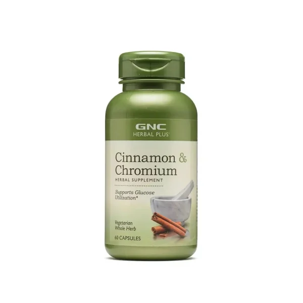 کپسول دارچین و کروم جی ان سی | GNC Cinnamon & Chromium