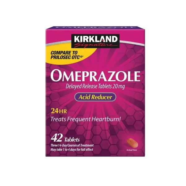 قرص امپرازول ۲۰ میلی‌گرم کرکلند سیگنچر | Kirkland Signature Omeprazole Acid 20mg