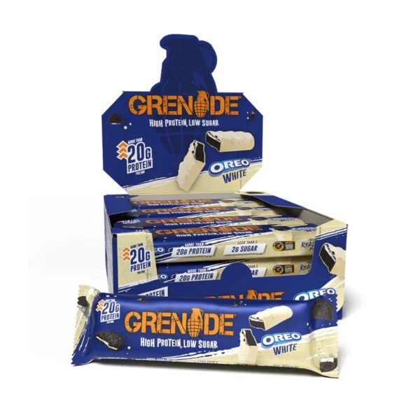 خرید و قیمت پروتئین بار گرنید اورئو وایت 20 گرم | OREO White Protein Bar