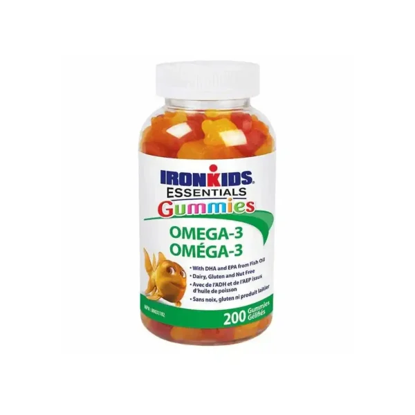 خرید و قیمت امگا۳ (روغن ماهی) آیرون کیدز | IronKids Essential Omega-3 Gummies