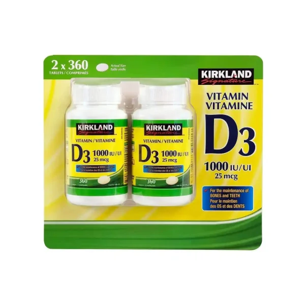 مکمل ویتامین د۳ کرکلند ۱۰۰۰ واحدی | Krikland Signature vitamin Gummin D3 1,000 IU