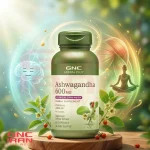 آشواگاندا ٦٠٠ میلیگرم جی ان سی آمریکا | GNC Herbal Plus Ashwagandha 600mg - تصویر 8