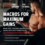 مکمل مس گینر آنابولیک جی ان سی | GNC Pro Performance AMP Amplified Mass X-X-X - تصویر 8