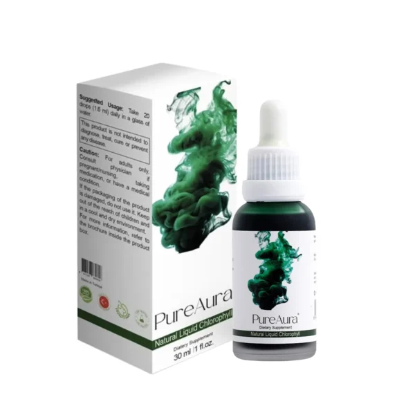 قطره کلروفیل مایع پیور اورا | PureAura Natural Liquid Chlorophyll