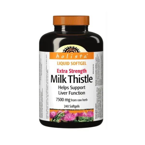 مکمل گیاهی عصاره گل خار مریم پاکسازی کبد هولیستا | Holista Extra Strength Milk Thistle
