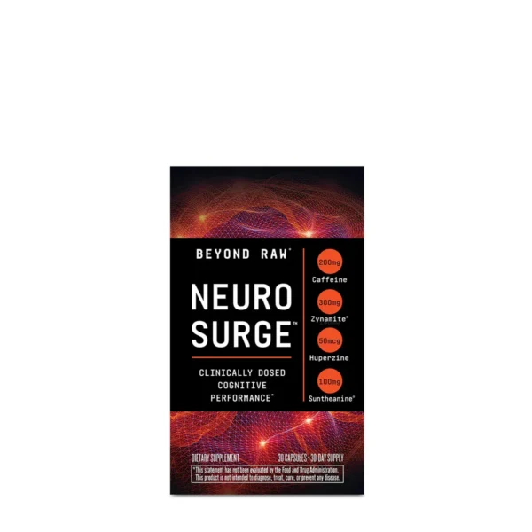 مکمل تقویت حافظه نورو سرج بیوند راو جی ان سی (تخصصی ترین کافئین جهان) | GNC Beyond Raw Neuro Surge