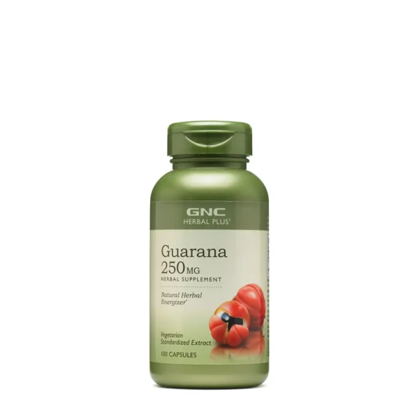 مکمل گیاهی گوارانا 250 میلی‌گرم جی‌ان‌سی | GNC Herbal Plus Guarana 250mg