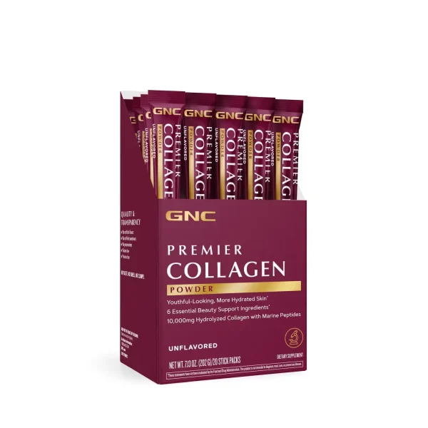 مکمل پودر کلاژن پریمیر ساشه ای جی ان سی | GNC Premier Collagen Powder