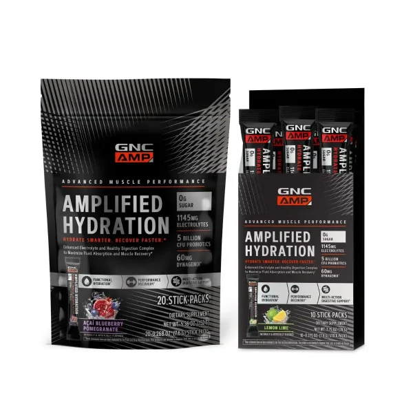 الکترولیت ساشه ای جی ان سی | GNC AMP Amplified Hydration