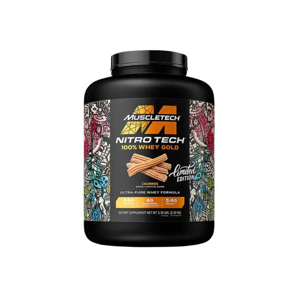 مکمل پروتئین نیتروتک 100% وی گلد ماسل تک | Muscletech Nitro Tech 100% Whey Gold