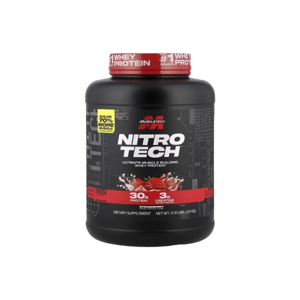 مکمل پروتئین وی نیتروتک ماسل تک |  Muscletech Nitro Tech Whey Protein