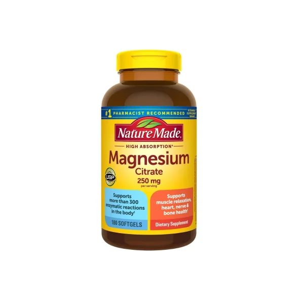 منیزیم سیترات 250 میلیگرم نیچرمید | NatureMade Magnesium Citrate 250mg