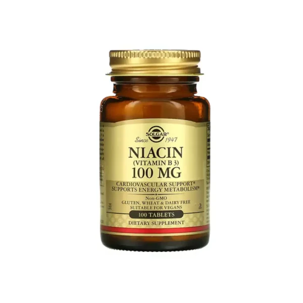 مکمل نیاسین (ویتامین B3) 100 میلی گرمی سولگار | Solgar Niacin (Vitamin B3) 100 mg