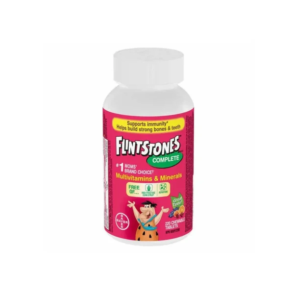 مکمل مولتی ویتامین کامل کودک فلینت استونز بایر آلمان | Flintstones Complete Multivitamins