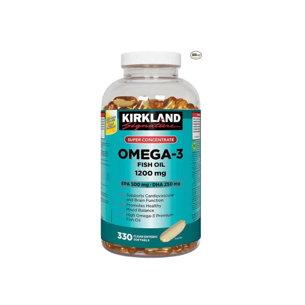 مکمل امگا 3 (روغن ماهی) کرکلند 1200 میلی گرم | KIRKLAND Super Concentrate Omega3 (Fish Oil)