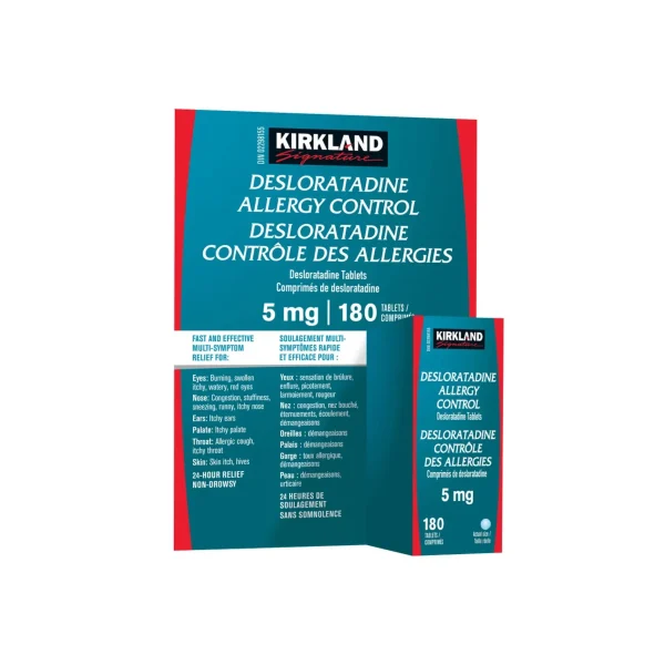 قرص کنترل آلرژی دسلوراتادین ۵ میلی‌گرم کرکلند|Kirkland Signature Desloratadine Allergy Control 5 mg