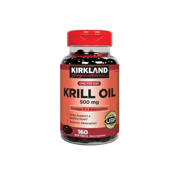 مکمل روغن کریل (امگا ۳) کرکلند 500 میلی گرم | Kirkland Signature Krill Oil