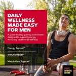 مکمل مولتی ویتامین پاستیلی مگامن جی ان سی | GNC Mega Men Gummy Multivitamin - تصویر 11