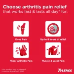 کپسول استامینوفن ۶۵۰ میلیگرم آرتریت تایلنول | TYLENOL 8 HR Arthritis Pain Relief Tablets - تصویر 4