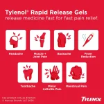 مسکن استامینوفن ۵۰۰ میلی‌گرم تایلنول رهش سریع  | TYLENOL Extra Strength Rapid Release Gels - تصویر 12