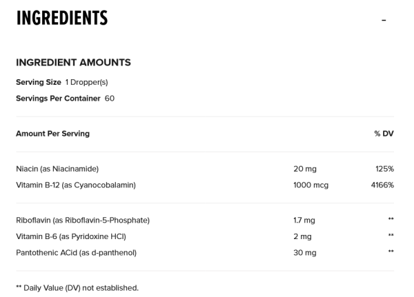 GNC B-Complex Liquid Dietary Supplement – Orange – 2 fl. oz.